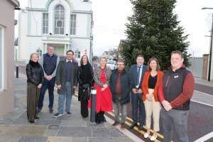 CivCo pictured with members of Causeway Coast and Glens Borough Council at launch of Ballymoney Town Centre Public Realm Environmental Improvement Scheme