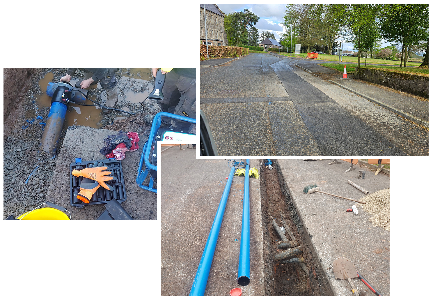Omagh Hospital Water Main Rehabilitation mosaic Omagh Hospital Watermain Rehabilitation Project
