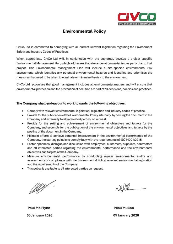 Civco Environmental Policy 2025