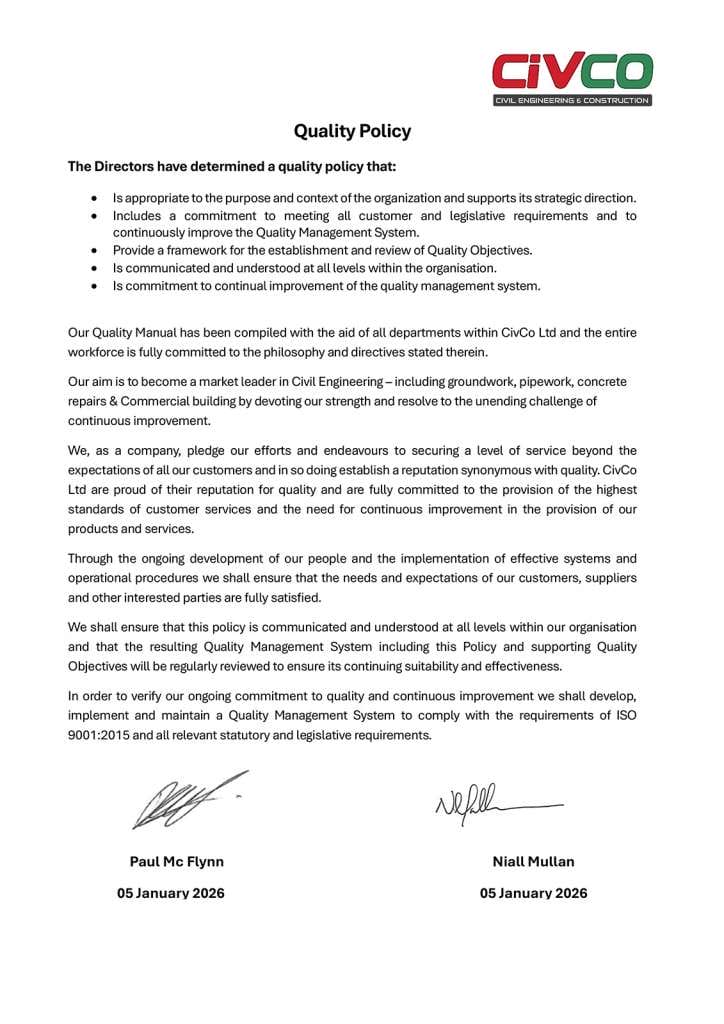 Civco Quality Policy 